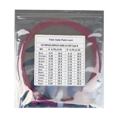 SENKO, LSZH 3.0mm 12F, Type B, Pre-terminated MPO Patch Cords